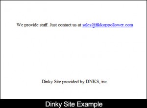 Dinky site, a great alternative for mini sites