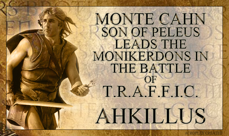 Legendary domainer, Monte Cahn, has a direct lineage to Achilles - sacker of Troy