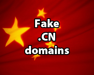 A new batch of Chinese .CN domains is coutnerfeit, according to China Daily News. 