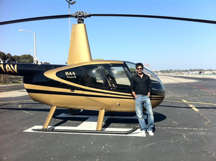 Divyank flies helicopters as well. 