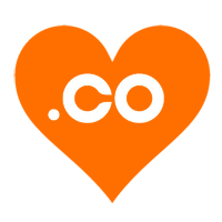 The new .CO logo for Valentine's.