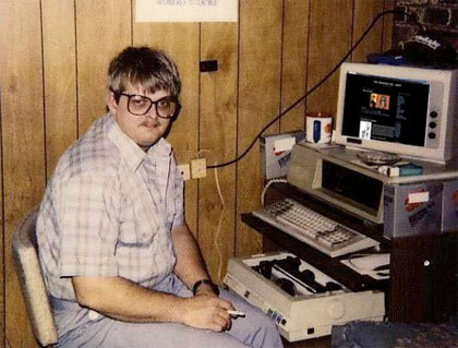 A typical webmaster from the 1990's. 