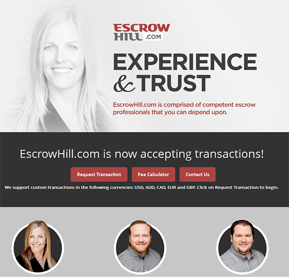 EscrowHill.com - Experienced and affordable domain and website escrow. 