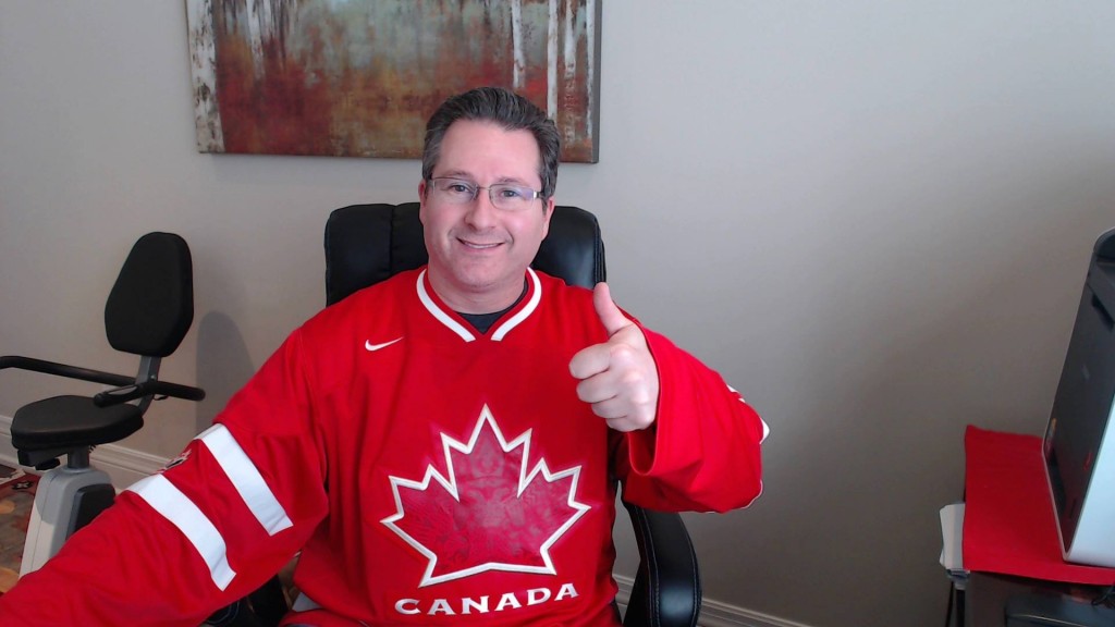 Adam Dicker after Canada beats the US for men's Olympic hockey.