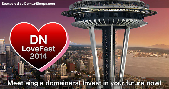 DNLoveFest 2014 - Sponsored by DomainSherpa. 