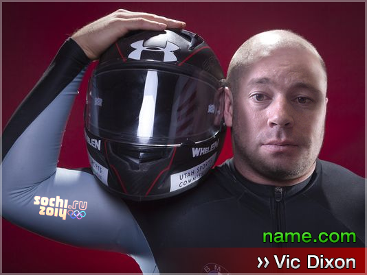 Vic Dixon won the bobsleigh gold for Name.com