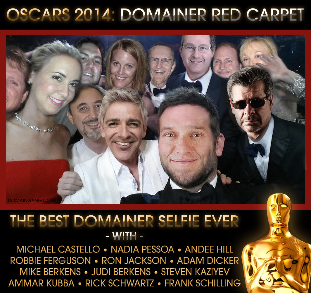 Oscars 2014 - Domainer Red Carpet - CLICK TO ENLARGE.