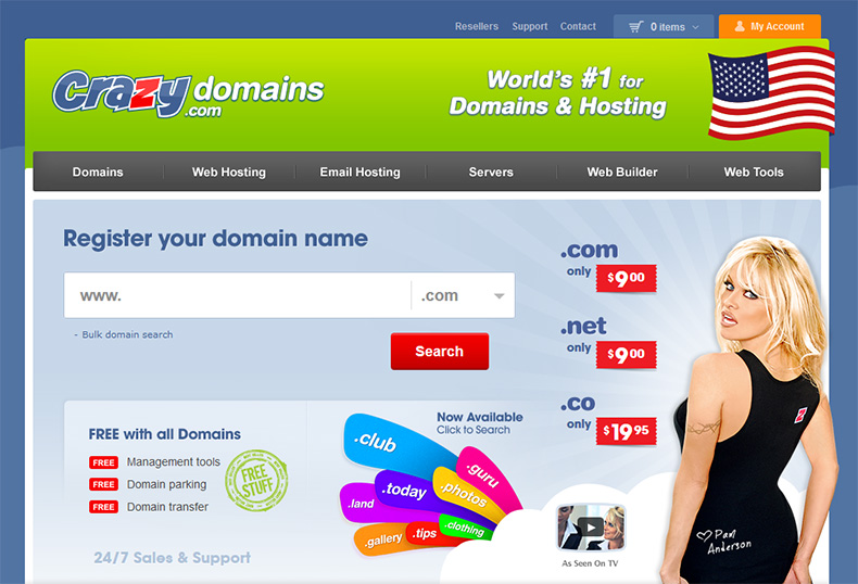 Crazy Domains. 