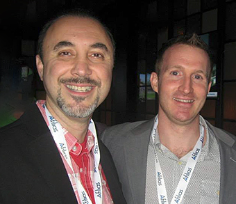 Steven Kaziyev of YourBrand - With Mike Robertson of Domain Guardians.