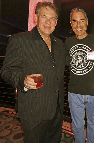 Howard Neu with fellow WWF player, Mike Mann. 