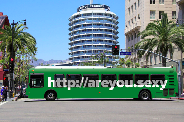 Join the AreYou.Sexy bus from Uniregistry.