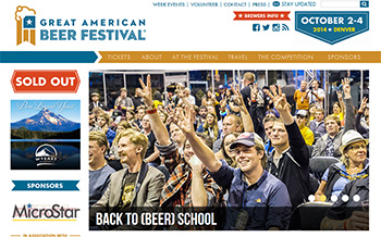 The Great American Beer Festival: Oct. 2-4