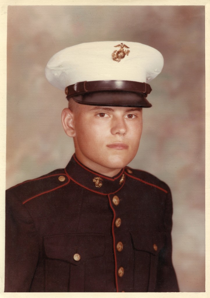 Bob Parsons in the US Marines uniform. 