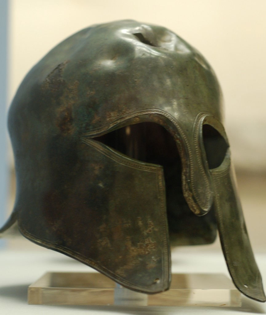Real Spartan helmet.