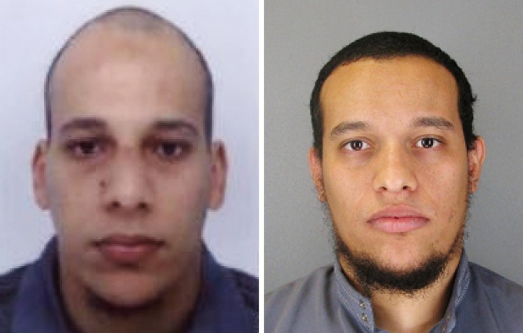 Brothers Cherif Kouachi and Said Kouachi are sought by the French Police. 