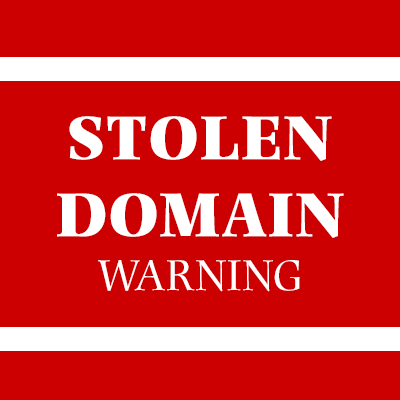 Warning: Stolen domains.