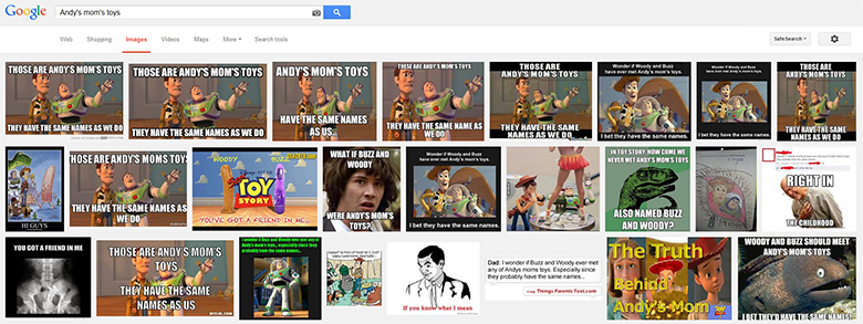 Andy's Mom's Toys in Google.