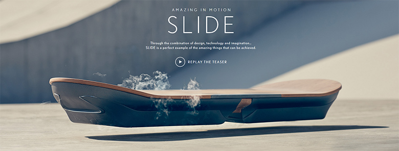 Lexus hoverboard : The Slide. 