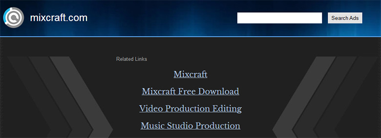 Mixcraft.com parked page.