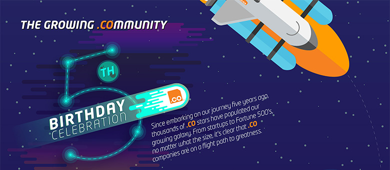Dot .CO Community Infographic - Click to view.