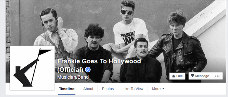 FGTH - Frankie Goes To Hollywood on Facebook.