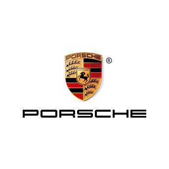 The official Porsche logo. 