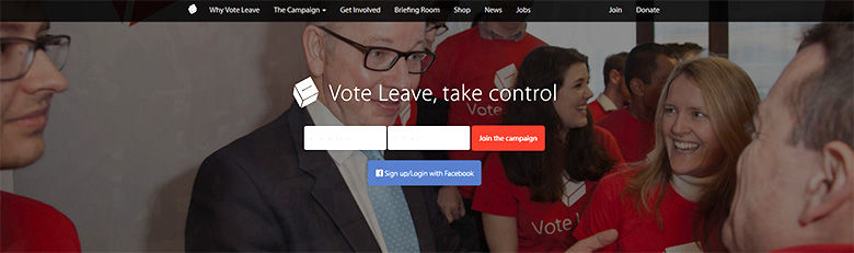 Vote Leave. Not the .com.