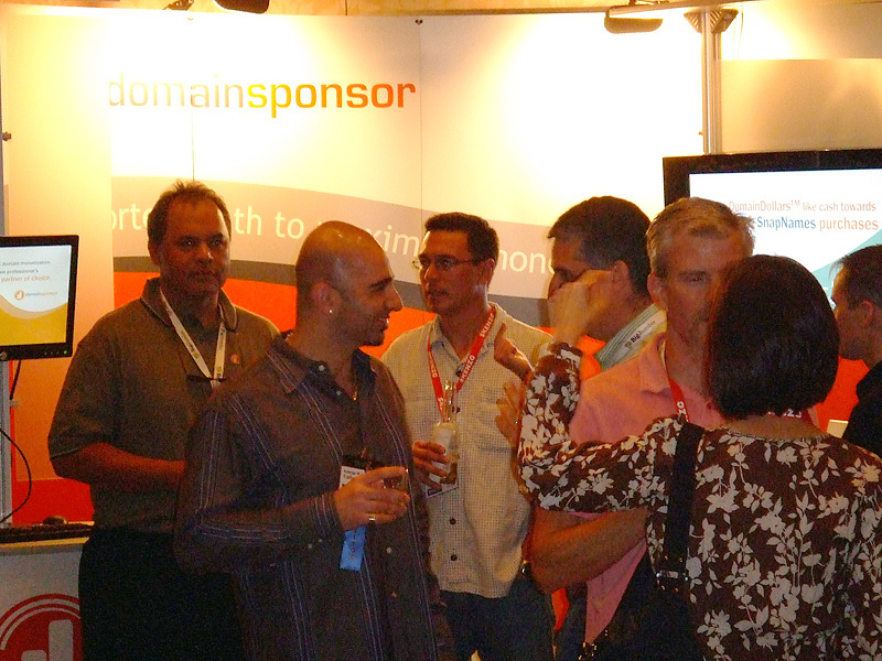 The DomainSponsor booth during TRAFFIC 2008 in Orlando, FL