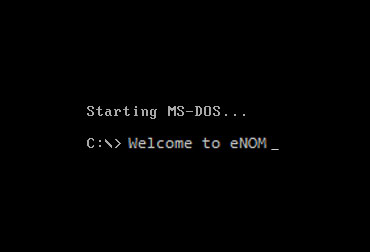 No more MS-DOS at eNom. 