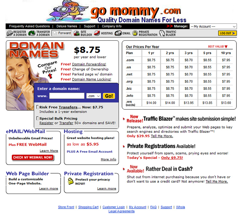 GoMommy.com in 2003.