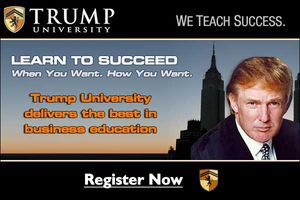 Trump University: Old banner ad.