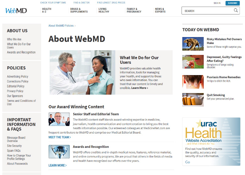 Health portal WebMD to be sold for $2.8 billion dollars :DomainGang
