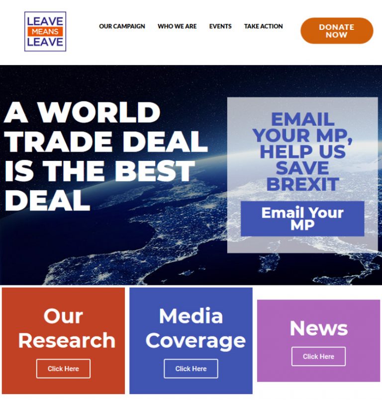 Leave Means Leave Dot .EU domain for Brexit fans in the UK