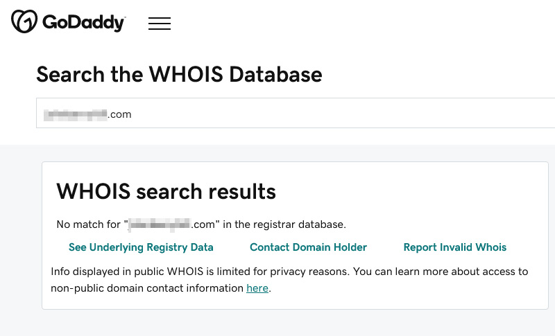 WHOIS Domain Lookup - Find out who owns a website - GoDaddy